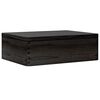 vidaXL Bo&icirc;te en bois avec couvercle noir 40x30x13cm bois de pin massif