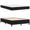vidaXL Cadre de lit avec matelas Noir 160 x 200 cm tissu