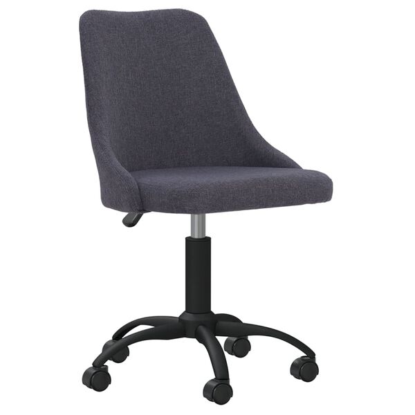 vidaXL Chaises pivotantes &agrave; manger lot de 4 gris fonc&eacute; tissu