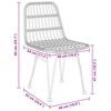 vidaXL Ensemble de salle &agrave; manger pour jardin 5 pcs Marron
