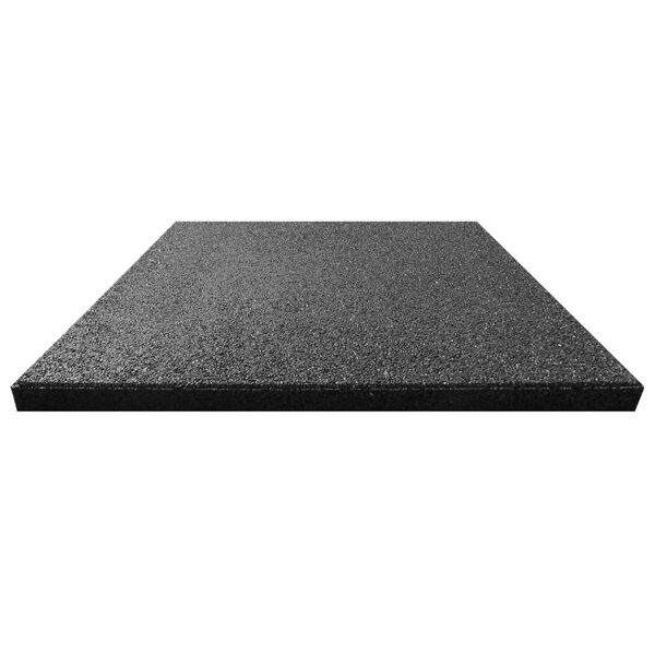 vidaXL Carreaux de protection antichoc 24pcs Caoutchouc 50x50x3cm Noir
