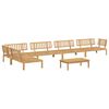 vidaXL Ensemble de Canap&eacute;s Uni 6 pcs Anthracite Bois d'Acacia Massif