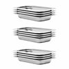 vidaXL R&eacute;cipients Gastronorm 12 pcs GN 1/3 40 mm Acier inoxydable