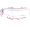 vidaXL Table basse ch&ecirc;ne sonoma 80x80x31 cm bois d'ing&eacute;nierie