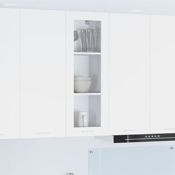 vidaXL Armoire suspendue Blanc 40 x 31 x 100 cm Bois d'ing&eacute;nierie
