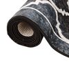 vidaXL Tapis lavable noir et blanc 80x150 cm