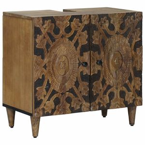 vidaXL Meuble sous Lavabo de Salle de Bain Marron 62 x 33 x 58 cm