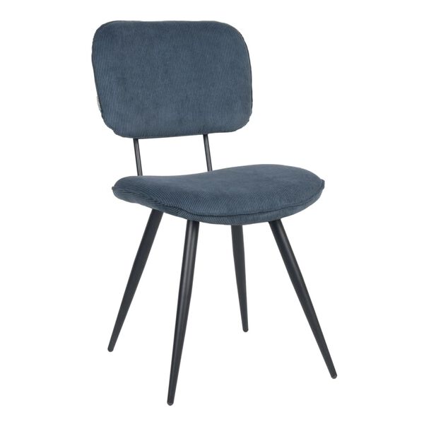 LABEL51 Chaises &agrave; manger lot de 2 Vic 49x60x87 cm bleu