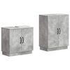 vidaXL Ensemble de 2 meubles de salle de bain HOORN Gris b&eacute;ton