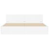 vidaXL Cadre de lit sans matelas blanc 160x200 cm