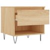vidaXL Table basse ch&ecirc;ne sonoma 50x46x50 cm bois d'ing&eacute;nierie