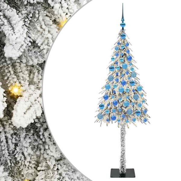 vidaXL Sapin de No&euml;l avec 300 LED Blanc 180 cm PE et Acier
