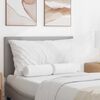 vidaXL Coussins d'accent 2 pcs Blanc &Oslash; 15 x 40 cm tissu