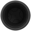 vidaXL Pot &agrave; fleurs rond 6 pcs Noir &Oslash; 26 x 21,5 cm Plastique