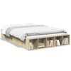 vidaXL Cadre de lit sans matelas ch&ecirc;ne sonoma 120x200 cm