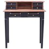vidaXL Bureau d'&eacute;criture et tiroirs 90x50x101 cm bois massif d'acajou