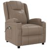 vidaXL Fauteuil de massage Cappuccino Similicuir