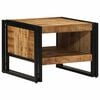 vidaXL Table basse 50x50x38 cm bois de manguier massif brut