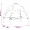 vidaXL Lit pour Chien Bleu marine 63 x 49,5 x 60 cm Acier