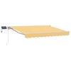 vidaXL Cadre de store manuel avec LEDs Sable 5 x 3 m