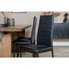 Venture Home Chaises &agrave; manger lot de 2 Slim aspect cuir noir