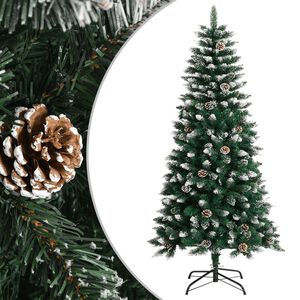 vidaXL Sapin de No&euml;l artificiel avec support Vert 120 cm PVC