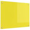 vidaXL Cr&eacute;dence de cuisine Jaune 80 x 60 cm verre tremp&eacute;