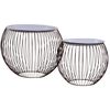vidaXL Tables basses 2 pcs Dor&eacute;