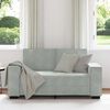 vidaXL Canap&eacute; &agrave; 2 places Gris clair 160x78x84 cm Velours