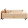 vidaXL Tiroirs sous le lit avec roulettes 2 pcs 80x55x17 cm pin massif