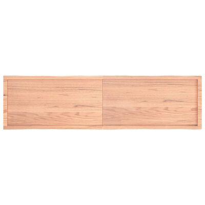 vidaXL Dessus de table bois massif traité bordure assortie