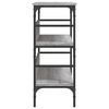 vidaXL Table console sonoma gris 100x32x75 cm bois d'ing&eacute;nierie