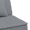 vidaXL Canap&eacute;-lit en forme de L gris clair 255x140x70 cm tissu