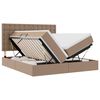 vidaXL Lit avec rangement et matelas Cappuccino 180 x 200 cm