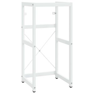 vidaXL Cadre de lavabo de salle de bain Blanc 40x38x83 cm Fer