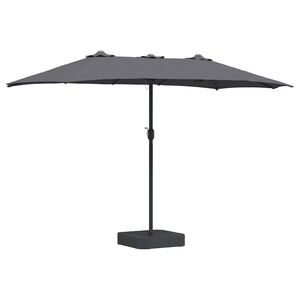 vidaXL Parasol de jardin 385 x 209 x 244 cm Polyester et Acier