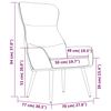 vidaXL Chaise de relaxation avec tabouret Noir Tissu