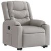 vidaXL Fauteuil inclinable &eacute;lectrique gris nuage tissu