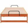 vidaXL Cadre de lit Marron 75 x 190 cm Pin massif