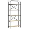 vidaXL &Eacute;tag&egrave;re Ch&ecirc;ne Sonoma 80 x 30 x 183 cm Bois d'ing&eacute;nierie