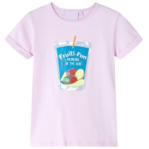 T-shirt pour enfants rose p&acirc;le 116