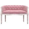 vidaXL Banc Rose 98x56x69 cm Velours