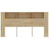 vidaXL Armoire de t&ecirc;te de lit ch&ecirc;ne sonoma 200x18,5x104,5 cm
