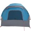 vidaXL Tente de camping de cabine 4 personnes bleu imperm&eacute;able