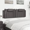 vidaXL Coussin de t&ecirc;te de lit Viana gris 160 cm similicuir