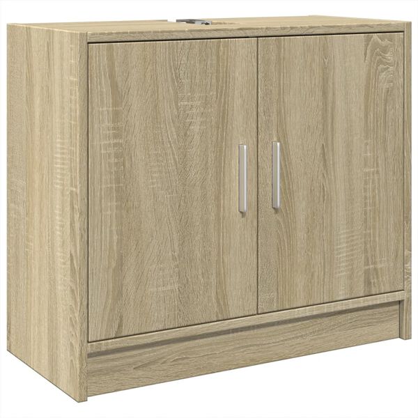 vidaXL Armoire d'&eacute;vier ch&ecirc;ne sonoma 63x29x55 cm bois d'ing&eacute;nierie