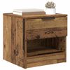 vidaXL Armoire de lit avec tiroir 2 pcs Bois ancien 40 x 39 x 40cm