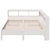 vidaXL Lit biblioth&egrave;que sans matelas blanc 140x190 cm bois pin massif