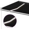 vidaXL Auvent manuel r&eacute;tractable avec LED 600x300 cm Anthracite