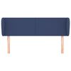 vidaXL T&ecirc;te de lit avec oreilles Bleu 103x23x78/88 cm Tissu
